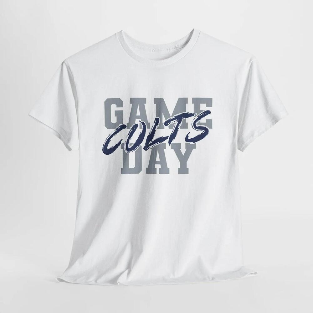Indianapolis Colts Football Blue White Game Day Tailgating Tee